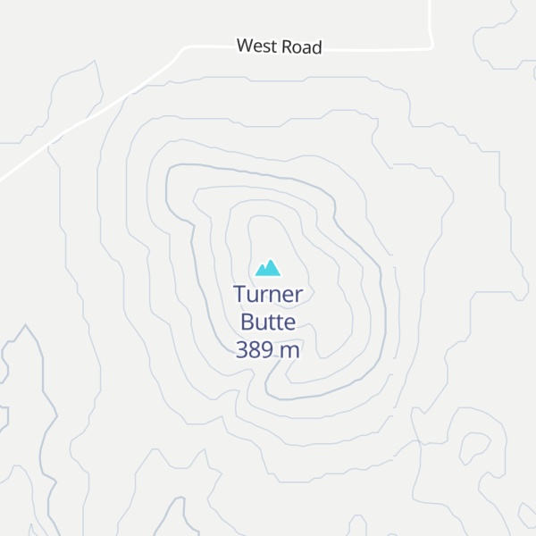 Map of Turner Butte