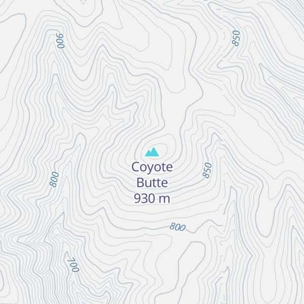 Map of Coyote Butte