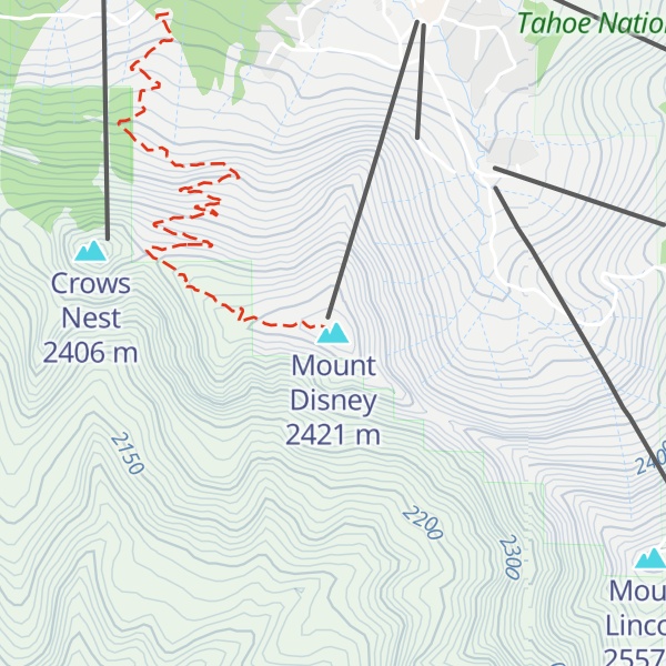 Map of Mount Disney