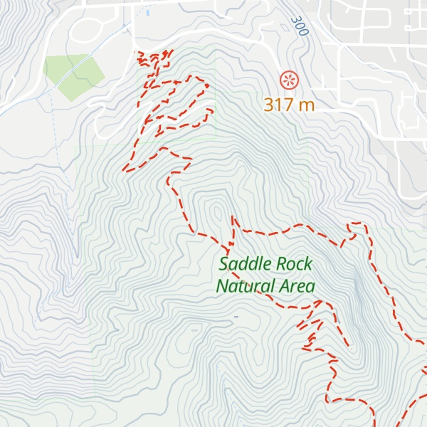 Map of Old Butte