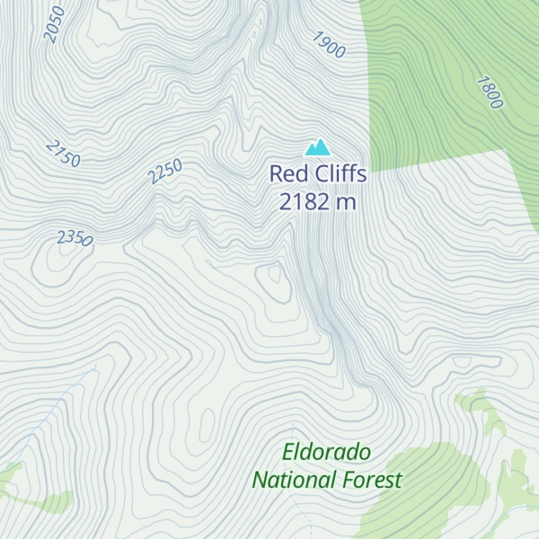 Map of McKinstry Peak