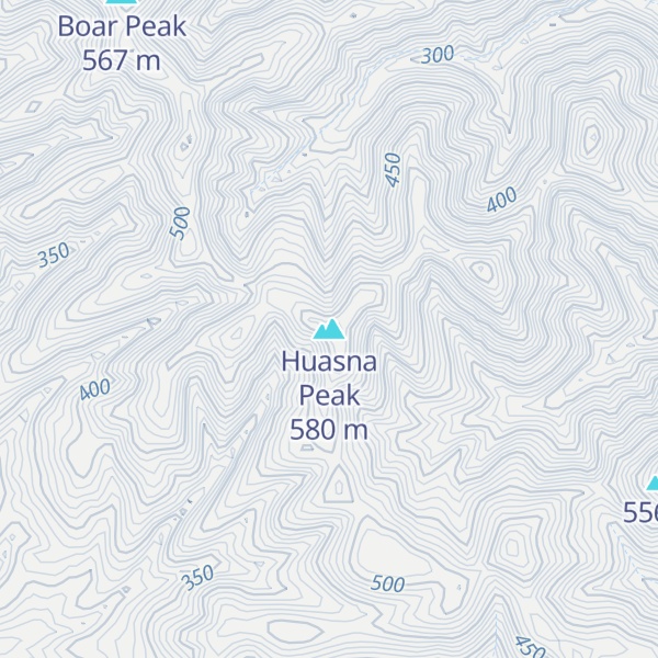 Map of Huasna Peak