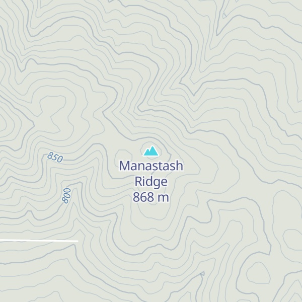 Map of Manastash Ridge