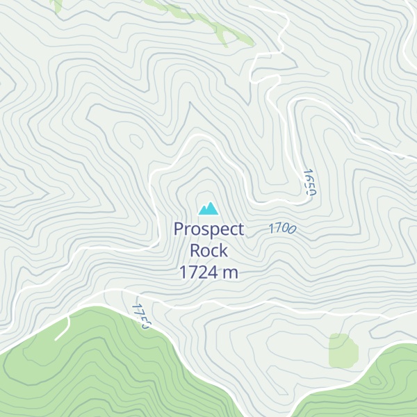 Map of Prospect Rock
