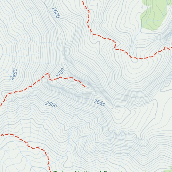 Map of Castle Peak