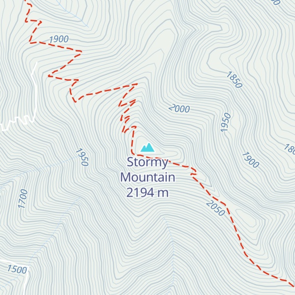 Map of Stormy Mountain