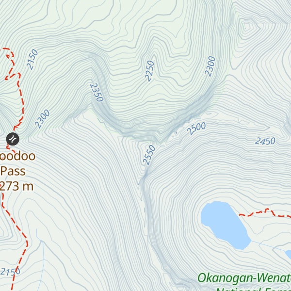 Map of Mount Bigelow