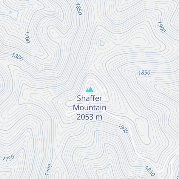 Map of Shaffer Mountain