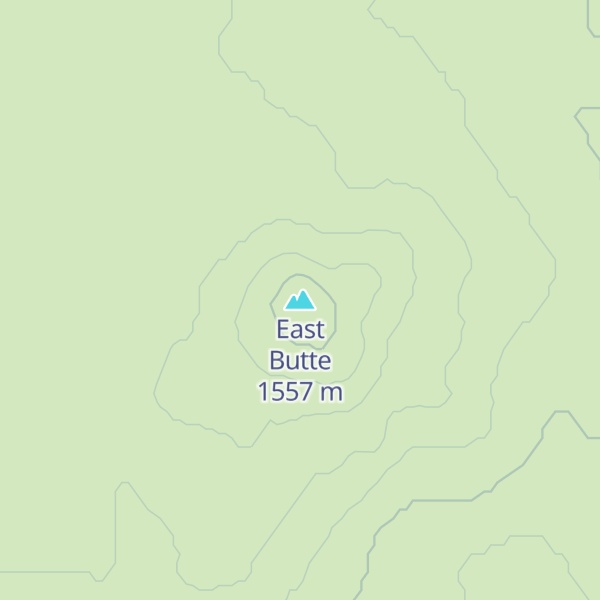 Map of East Butte