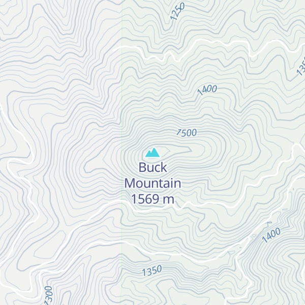 Map of Buck Mountain