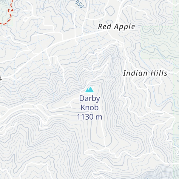 Map of Darby Knob