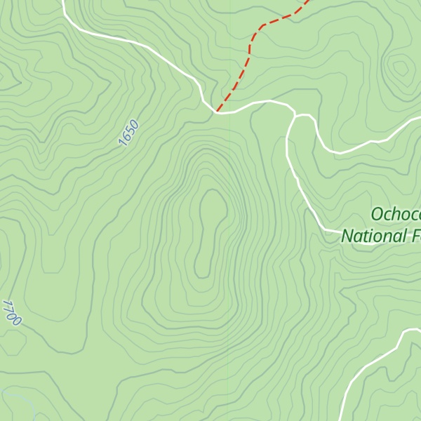 Map of Line Butte