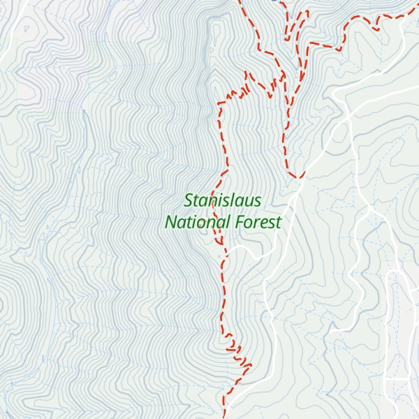 Map of Manuel Peak
