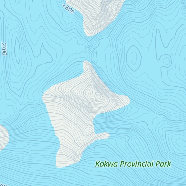 Map of Nilah Peak