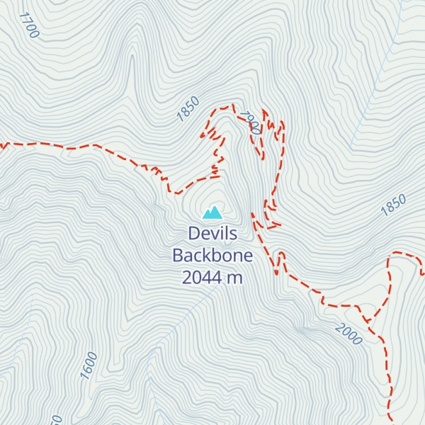 Map of Devils Backbone