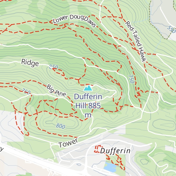 Map of Dufferin Hill