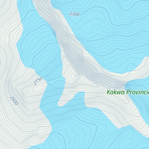 Map of Kitchi Mountain