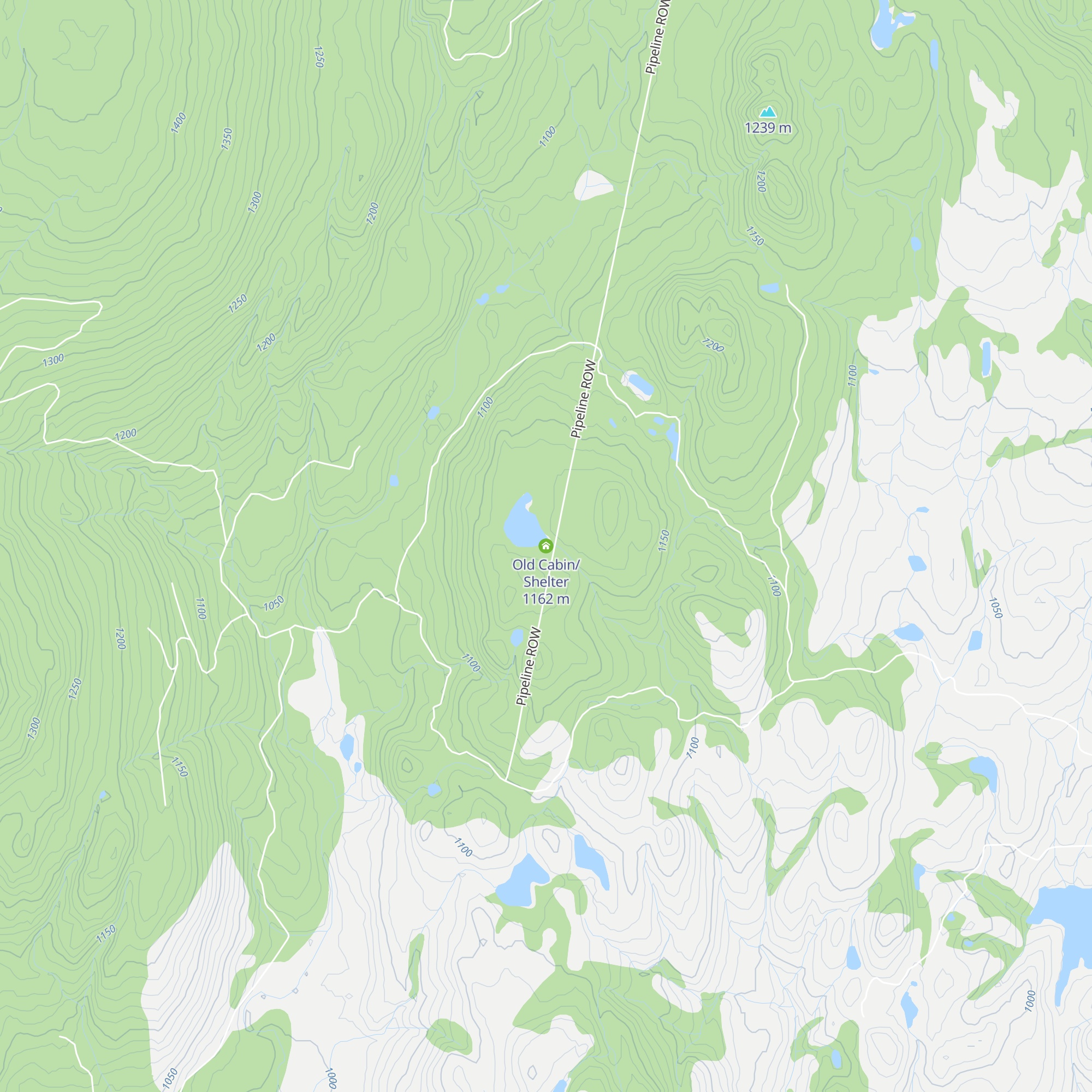 Old Cabin/Shelter map