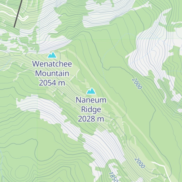 Map of Naneum Ridge