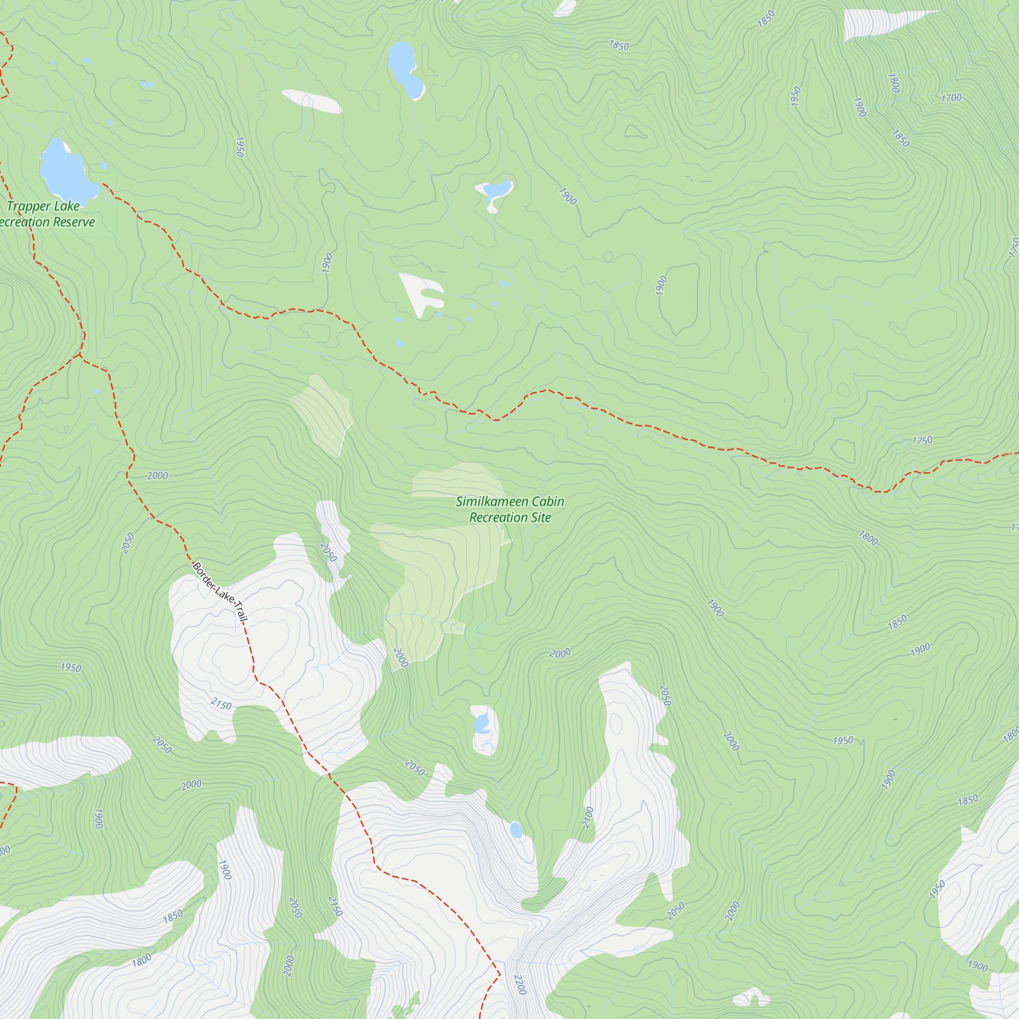 Similkameen Cabin Emergency Shelter map