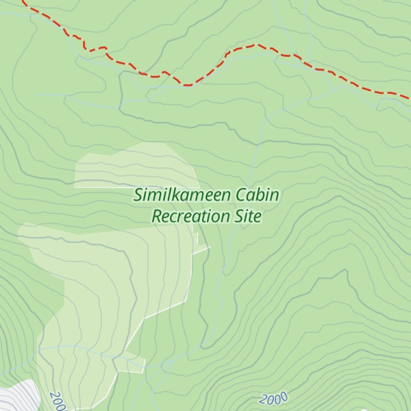 Map of Similkameen Cabin Emergency Shelter