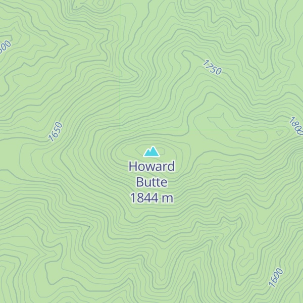 Map of Howard Butte