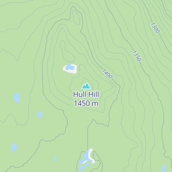 Map of Hull Hill