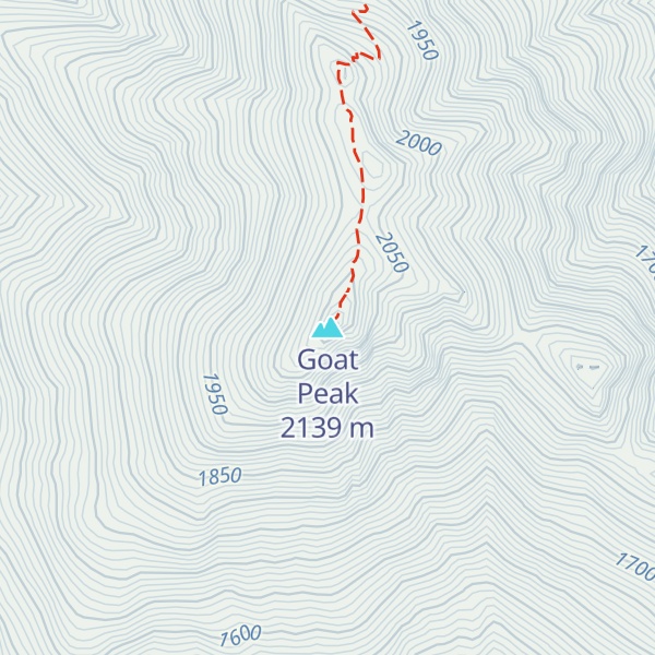 Map of Goat Peak