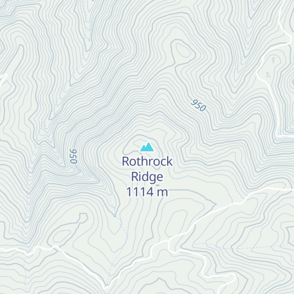 Map of Rothrock Ridge