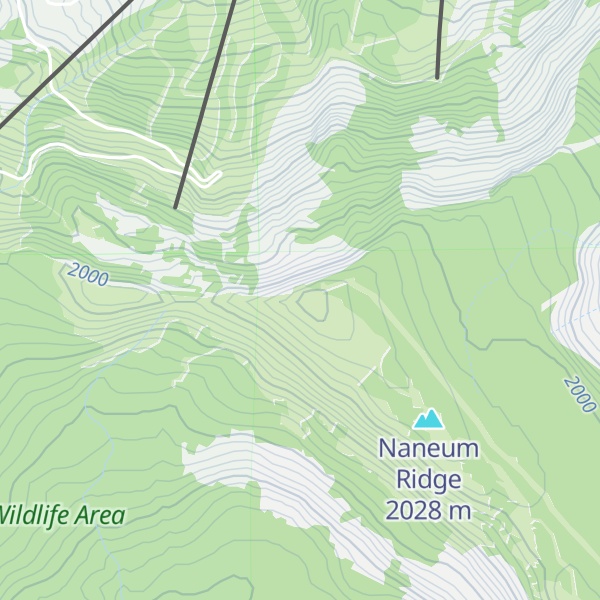 Map of Wenatchee Mountain