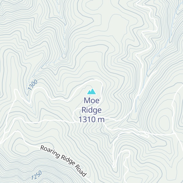 Map of Moe Ridge