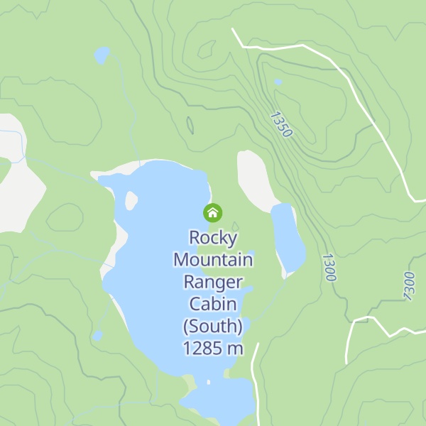 Map of Rocky Mountain Ranger Cabin (South)