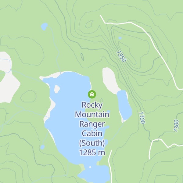 Map of Rocky Mountain Ranger Cabin (North)