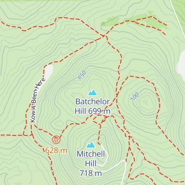 Map of Batchelor Hill