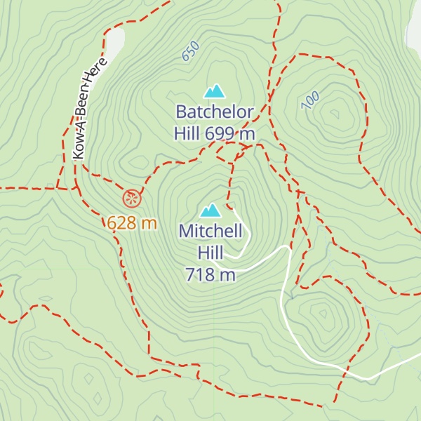 Map of Mitchell Hill
