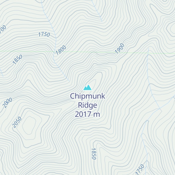 Map of Chipmunk Ridge