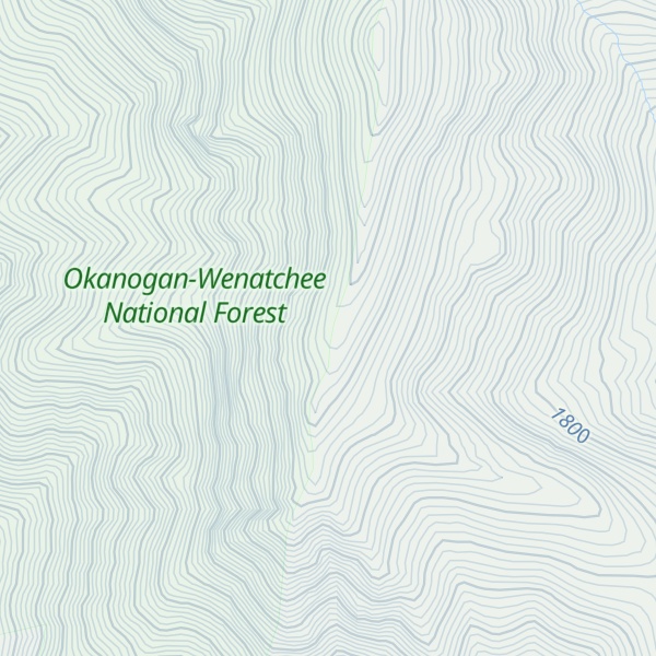 Map of Canyon Creek Ridge