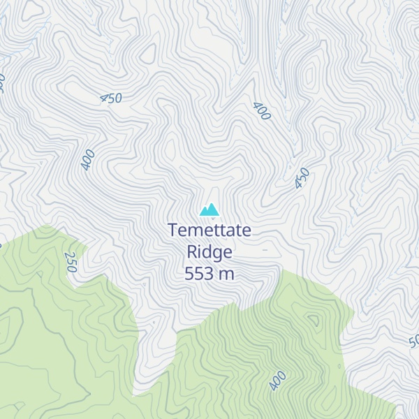 Map of Temettate Ridge