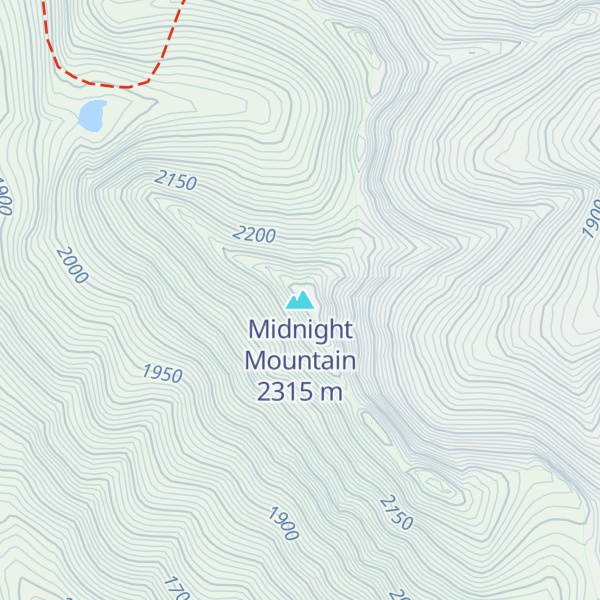 Map of Midnight Mountain