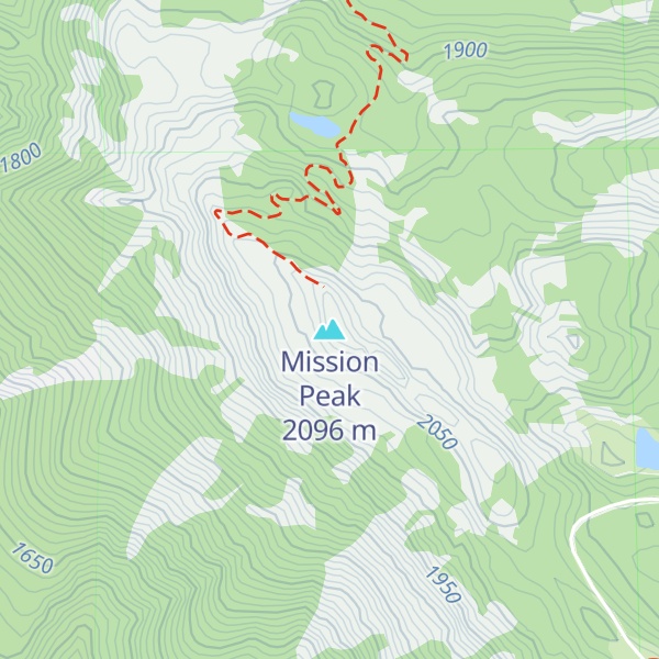 Map of Mission Peak