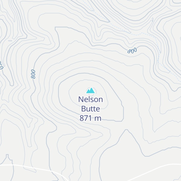 Map of Nelson Butte