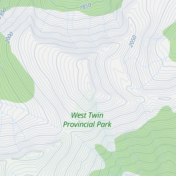Map of Chicken Head Mountain