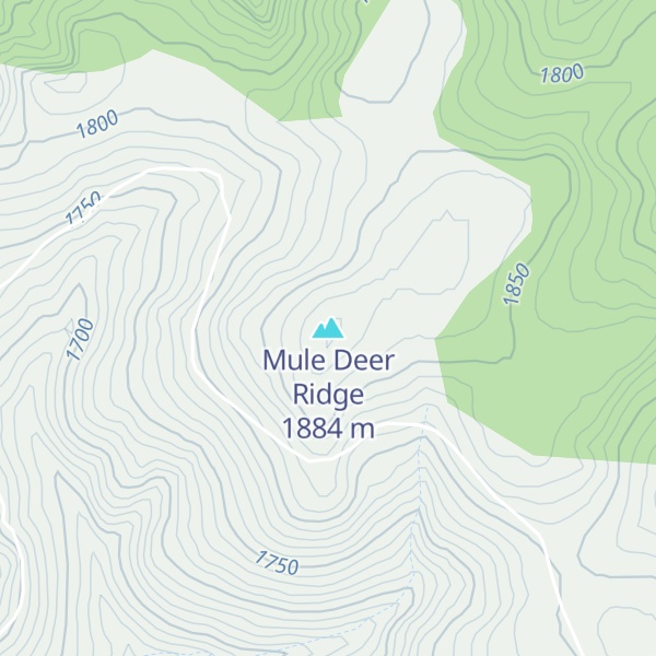 Map of Mule Deer Ridge