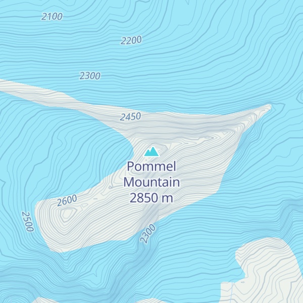 Map of Pommel Mountain