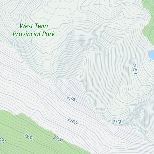 Map of Ozalenka Peak