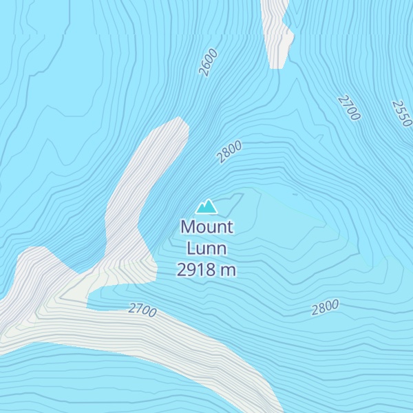 Map of Mount Lunn