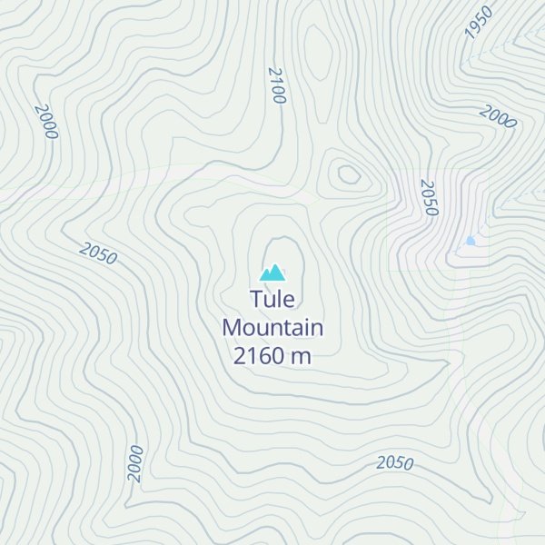 Map of Tule Mountain