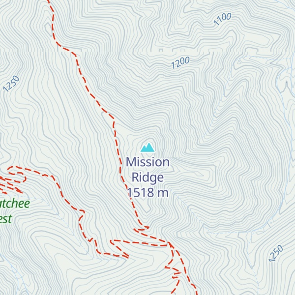 Map of Mission Ridge