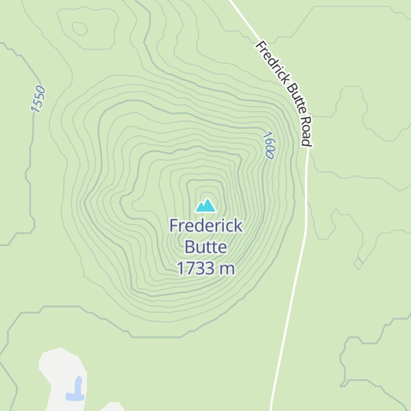Map of Frederick Butte