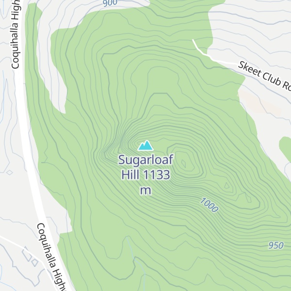 Map of Sugarloaf Hill